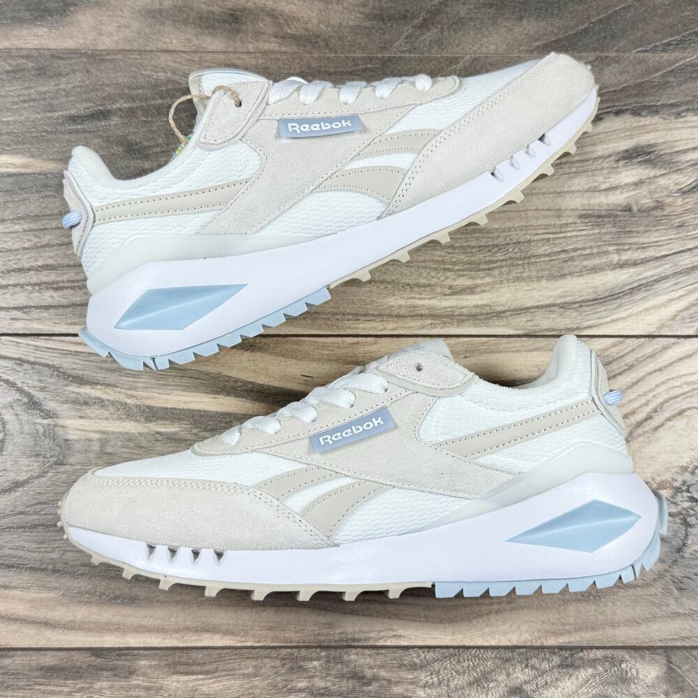 NIB Reebok Forte Racer 8M Life Style Athletic Sneakers Natural/Light Blue - Picture 6 of 10